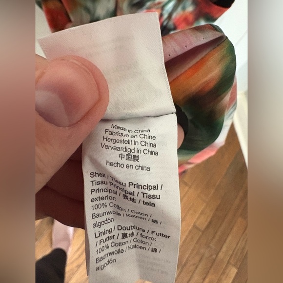 J. Crew Floral Midi Dress - Red, Green, Black - Picture 15 of 16